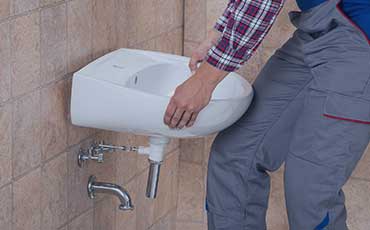 Professional bathroom sink installation for a secure, leak-free setup.